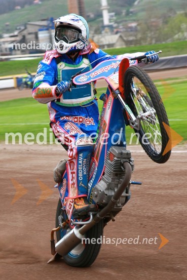 Matija Duh (AMD Krško)Speedway, DP mladincev Slovenije, Hrvaške in Madžarske 2010, 1. dirka