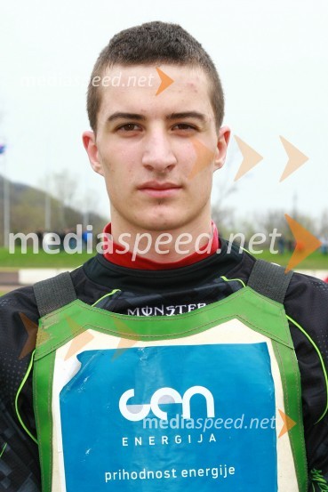 Žiga Radkovič (AMD Krško)Speedway, DP mladincev Slovenije, Hrvaške in Madžarske 2010, 1. dirka