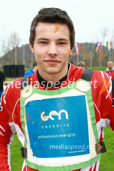 Marjan Bilobrk (AMD Krško)Speedway, DP mladincev Slovenije, Hrvaške in Madžarske 2010, 1. dirka