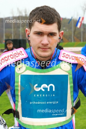 Matija Duh (AMD Krško)Speedway, DP mladincev Slovenije, Hrvaške in Madžarske 2010, 1. dirka