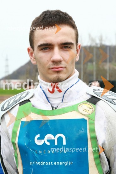Jernej Pečnik (AMTK Ljubljana)Speedway, DP mladincev Slovenije, Hrvaške in Madžarske 2010, 1. dirka