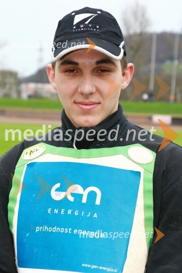 Nejc Malešič (AMTK Ljubljana)Speedway, DP mladincev Slovenije, Hrvaške in Madžarske 2010, 1. dirka