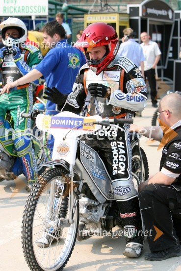 Lee Richardson (Velika Britanija)SPEEDWAY GRAND PRIX, VN Evrope 2006, trening