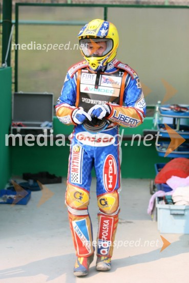 Janusz Kolodziej (Poljska)SPEEDWAY GRAND PRIX, VN Evrope 2006, trening