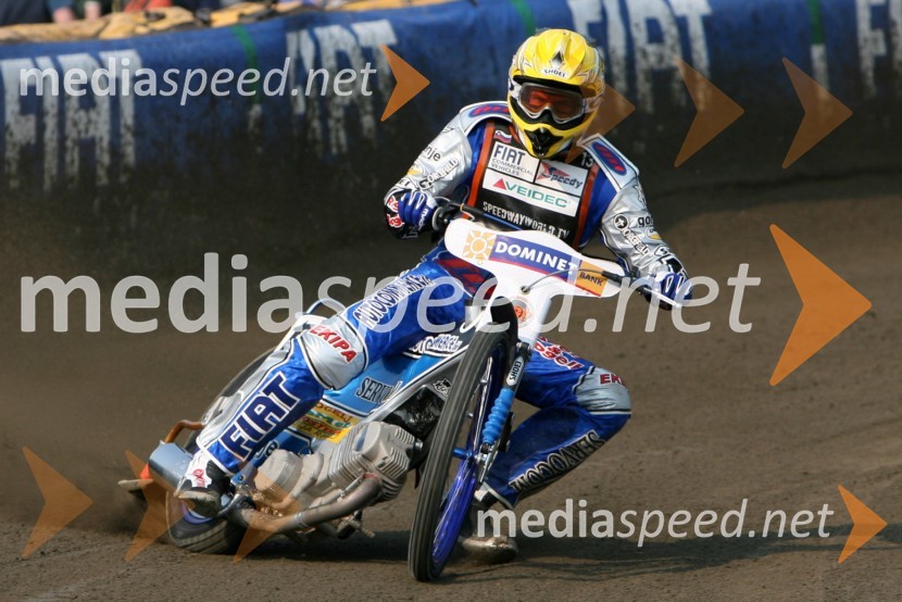 Matej Žagar (Slovenija)SPEEDWAY GRAND PRIX, VN Evrope 2006, trening