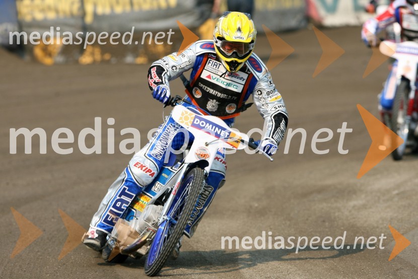 Matej Žagar (Slovenija)SPEEDWAY GRAND PRIX, VN Evrope 2006, trening