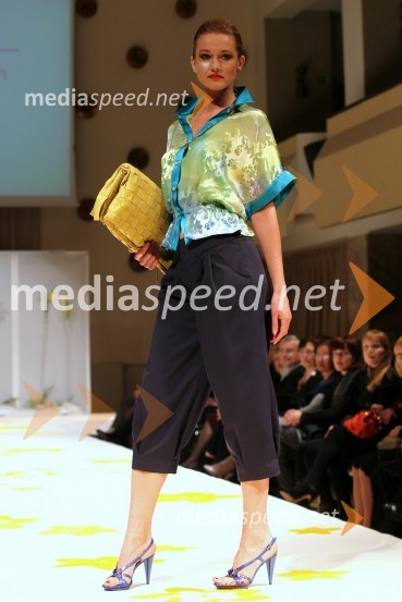 Sabina Janežič, manekenkaMojca Beseničar, predstavitev nove kolekcije