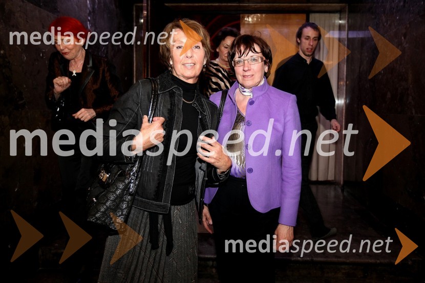 Olga Rems, televizijska voditeljica in prijateljicaMojca Beseničar, predstavitev nove kolekcije