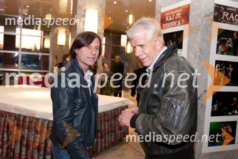 Uroš Maček, igralec in Ivo Barišič, igralecPogovori, samogovori premiera v SNG Nova Gorica