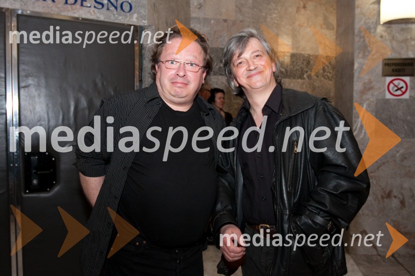 Jaša Jamnik, igralec, režiser in Iztok Mlakar, igralecPogovori, samogovori premiera v SNG Nova Gorica