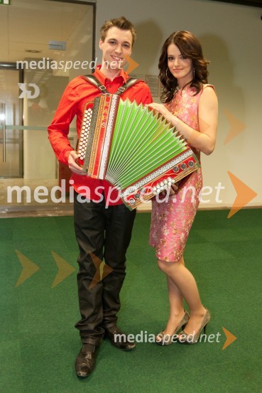 Rok Žlindra in Barbara Ogrinc, člana Ansambla Roka Žlindre16. Festival Slovenska polka in valček