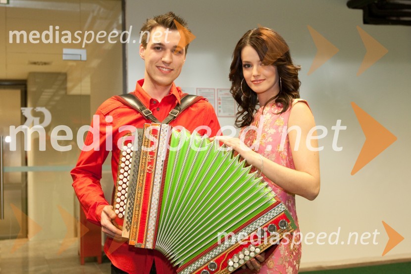 Rok Žlindra in Barbara Ogrinc, člana Ansambla Roka Žlindre16. Festival Slovenska polka in valček