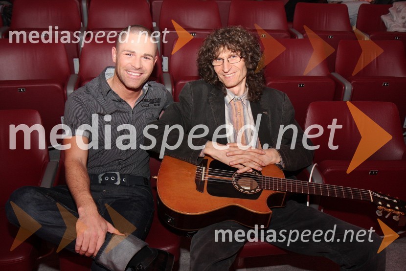 Sebastian, pevec in tv voditelj ter Adi Smolar, pevecRdeča preproga s Sebastianom, snemanje oddaje