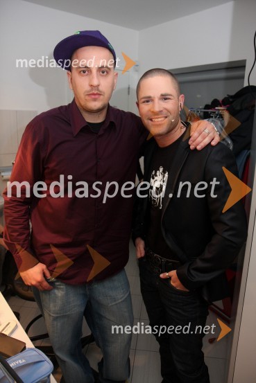 6pack Čukur, raper ter Sebastian, pevec in tv voditeljRdeča preproga s Sebastianom, snemanje oddaje