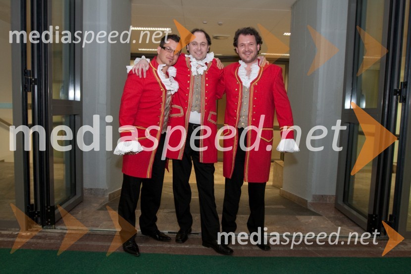 Člani ansambla Štajerski baroni16. Festival Slovenska polka in valček