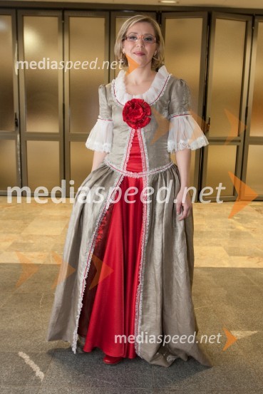 Alenka Herceg, članica ansambla Štajerski baroni16. Festival Slovenska polka in valček