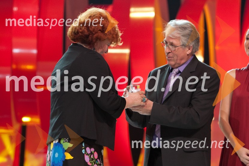 Majda Rebernik, piska besedila in Franc Šegovc, član žirije16. Festival Slovenska polka in valček