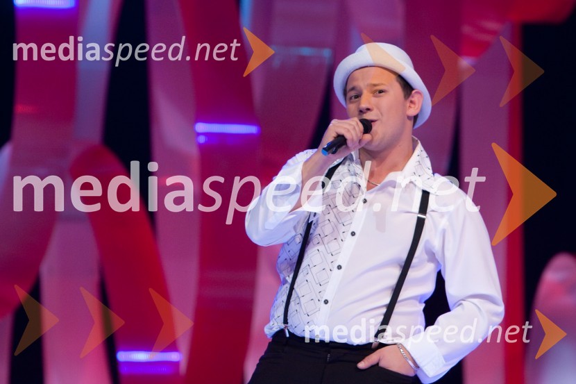 Jože Mikec, pevec ansambla Novi spomini16. Festival Slovenska polka in valček