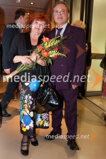 Majda Rebernik, piska besedila in soprog Franci Rebernik, član ansambla Fantje iz Praprotna16. Festival Slovenska polka in valček