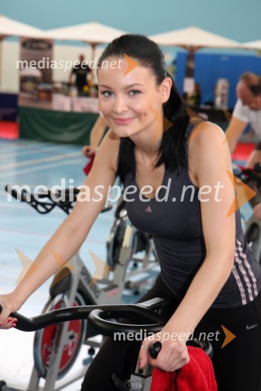 Janja Gašljevič, 2. spremljevalka Miss Slovenije 2009Štajerska goni, dobrodelni spinning maraton