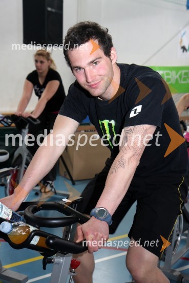 Alek Glebov, smučarŠtajerska goni, dobrodelni spinning maraton