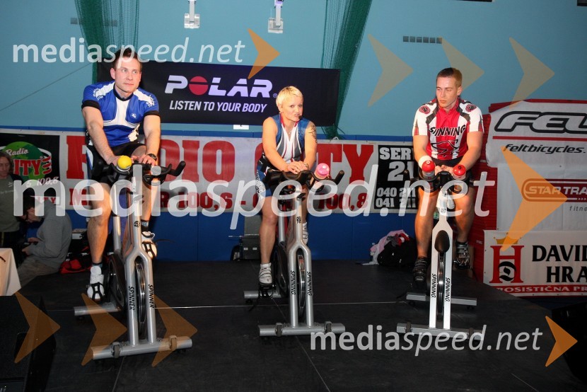 ..., Polona Gosar Rankovič, inštruktorica in ...Štajerska goni, dobrodelni spinning maraton