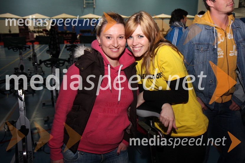 Helena Ajdnik, novinarka Radia City in Natalija Veronik, novinarka Radia City ter povezovalka dogodkaŠtajerska goni, dobrodelni spinning maraton