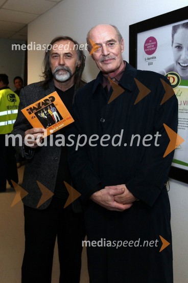 Dragan Bulič, glasbeni urednik Vala 202 in Tadej Hrušovar, član ansambla Pepel in kri ter soavtor uspešnic skupine HazardSkupina Hazard, koncert