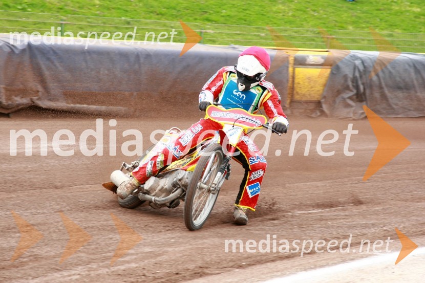 Matic Ivačič (AMD Krško)Speedway, DP mladincev Slovenije, Hrvaške in Madžarske 2010, 1. dirka
