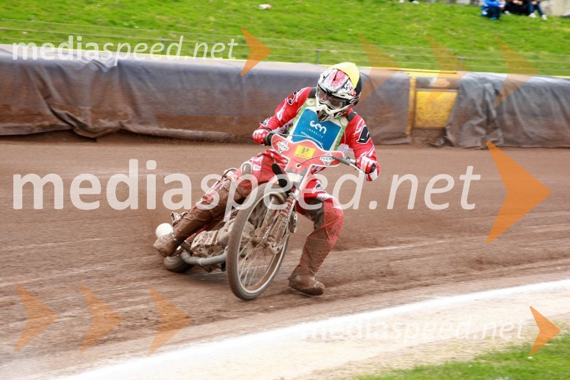 Marjan Bilobrk (AMD Krško)Speedway, DP mladincev Slovenije, Hrvaške in Madžarske 2010, 1. dirka
