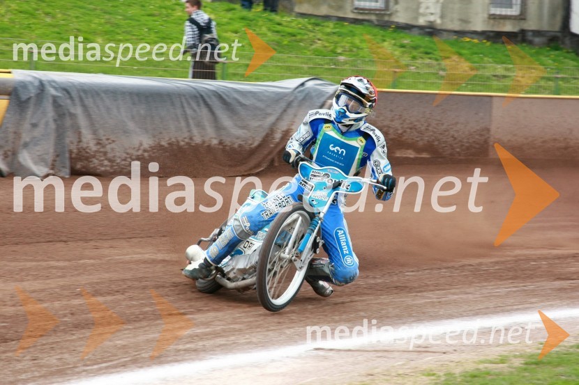 Renato Cvetko (ST Unia Goričan)Speedway, DP mladincev Slovenije, Hrvaške in Madžarske 2010, 1. dirka