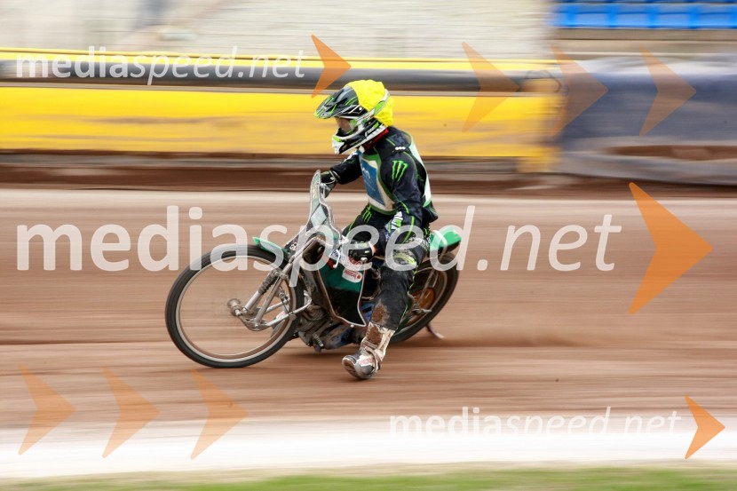 Žiga Radkovič (AMD Krško)Speedway, DP mladincev Slovenije, Hrvaške in Madžarske 2010, 1. dirka