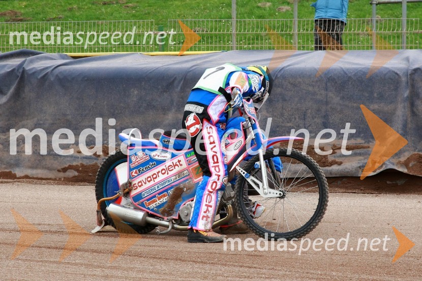 Matija Duh (AMD Krško)Speedway, DP mladincev Slovenije, Hrvaške in Madžarske 2010, 1. dirka