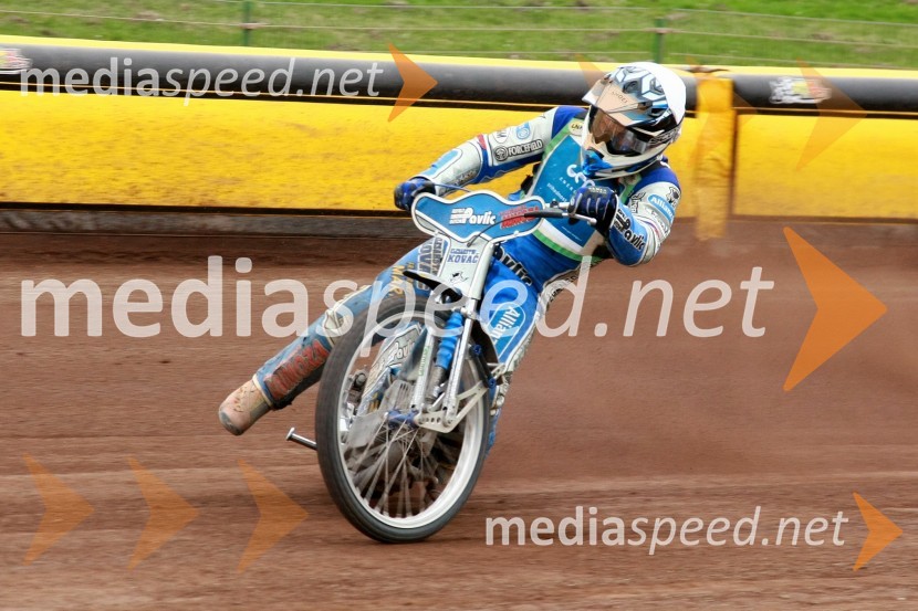 Dino Kovačić (ST Unia Goričan)Speedway, DP mladincev Slovenije, Hrvaške in Madžarske 2010, 1. dirka
