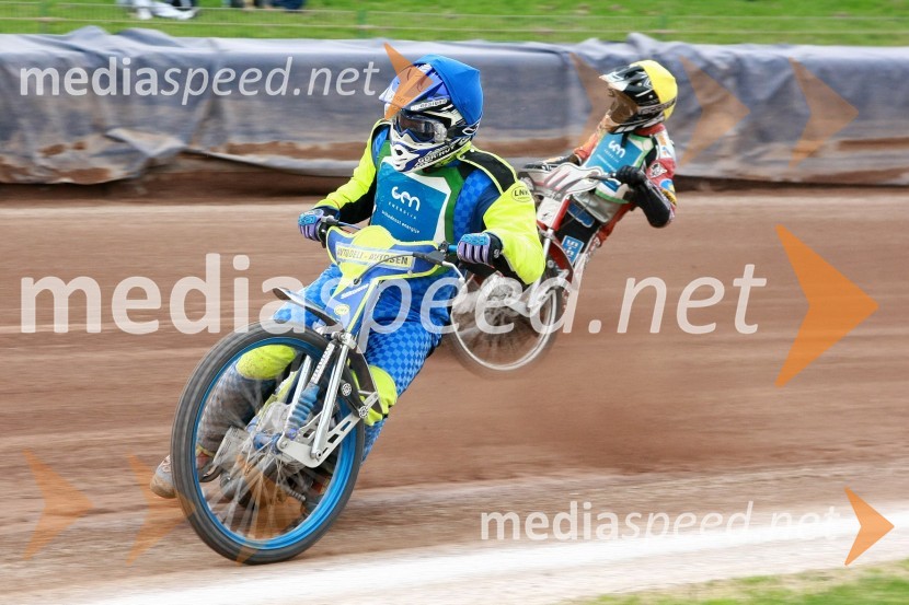 Aljoša Remih (AMD Krško) in Aleksander Čonda (AMD Krško)Speedway, DP mladincev Slovenije, Hrvaške in Madžarske 2010, 1. dirka