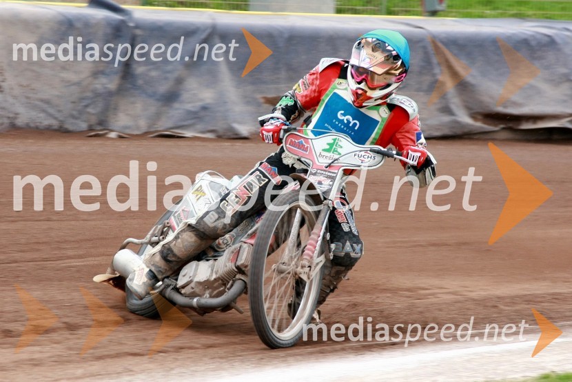 Samo Kukovica (AMD Krško)Speedway, DP mladincev Slovenije, Hrvaške in Madžarske 2010, 1. dirka