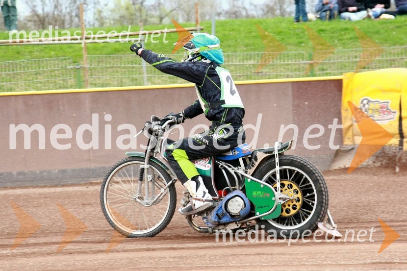 Žiga Radkovič (AMD Krško)Speedway, DP mladincev Slovenije, Hrvaške in Madžarske 2010, 1. dirka