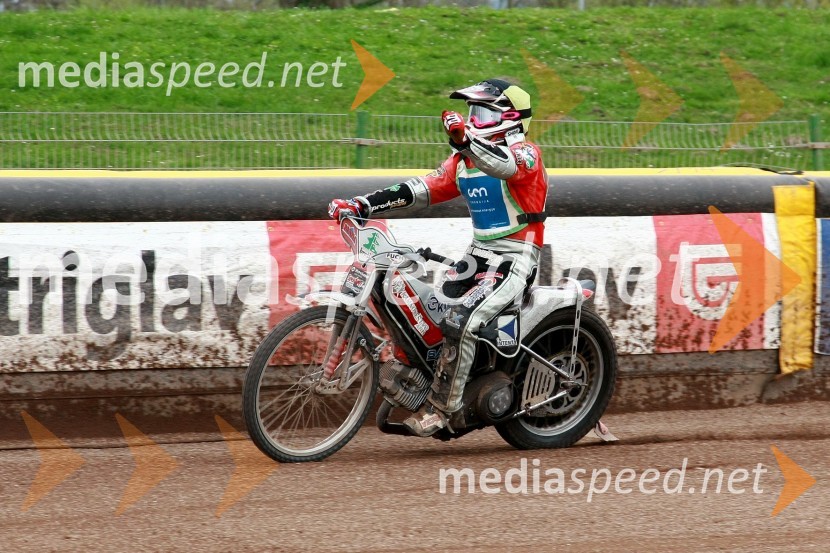 Samo Kukovica (AMD Krško)Speedway, DP mladincev Slovenije, Hrvaške in Madžarske 2010, 1. dirka