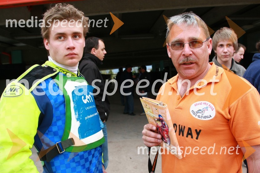Aleksander Čonda (AMD Krško) in ...Speedway, DP mladincev Slovenije, Hrvaške in Madžarske 2010, 1. dirka