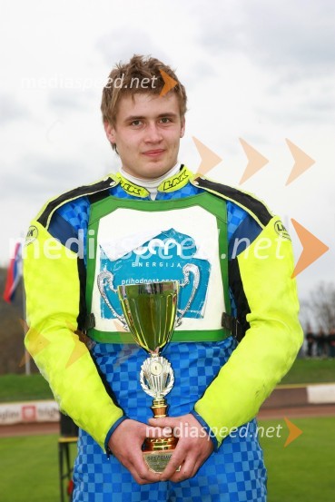 Aljoša Remih (AMD Krško)Speedway, DP mladincev Slovenije, Hrvaške in Madžarske 2010, 1. dirka