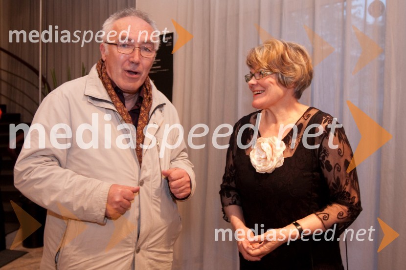 Aleš Berger, pisatelj, prevajalec, kritik in Marijana Jaklič Klanšek, pomočnica direktorice MGLSkopuh, premiera v MGL