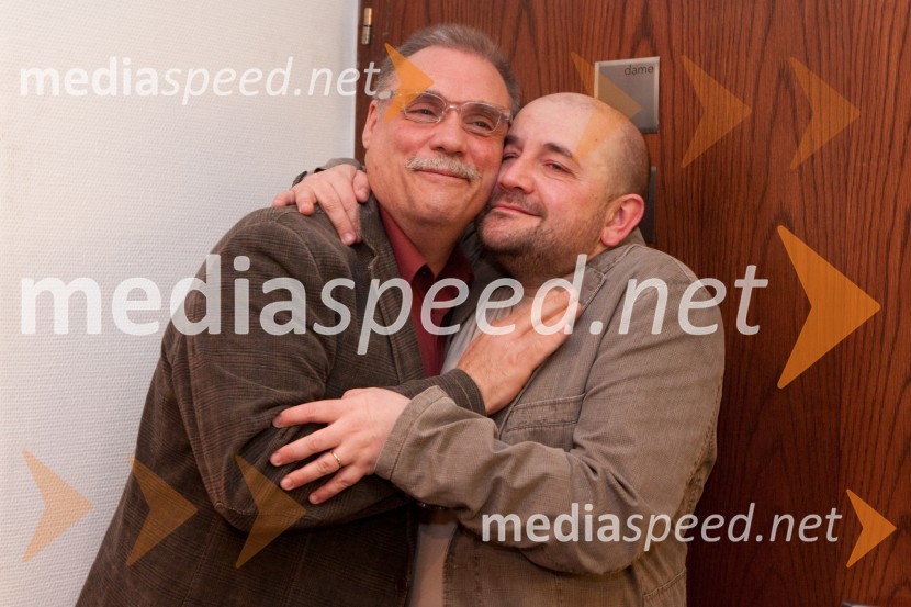 Boris Kobal, režiser in Gregor Čušin, igralecSkopuh, premiera v MGL