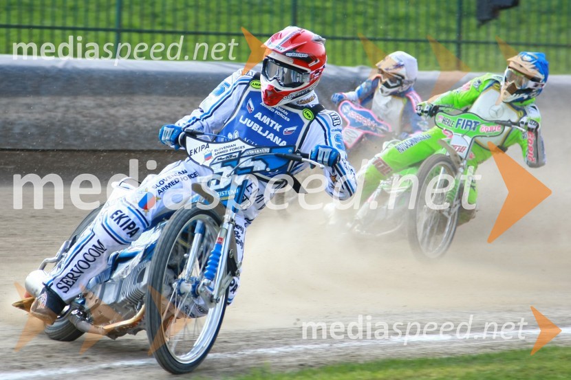 Matej Žagar, Matija Duh in Maks GregoričSpeedway, DP posameznikov Slovenije in Hrvaške 2010, 2. dirka