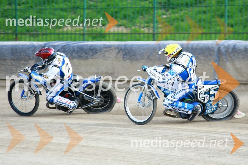 Jurica Pavlic in Matej ŽagarSpeedway, DP posameznikov Slovenije in Hrvaške 2010, 2. dirka