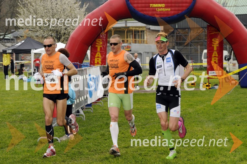 Zvonko Blatnik, drugouvrščeni na Formaratonu, Matej Markovič, zmagovalec Formaratona in ...Formaraton 2010, 2. dobrodelni tek