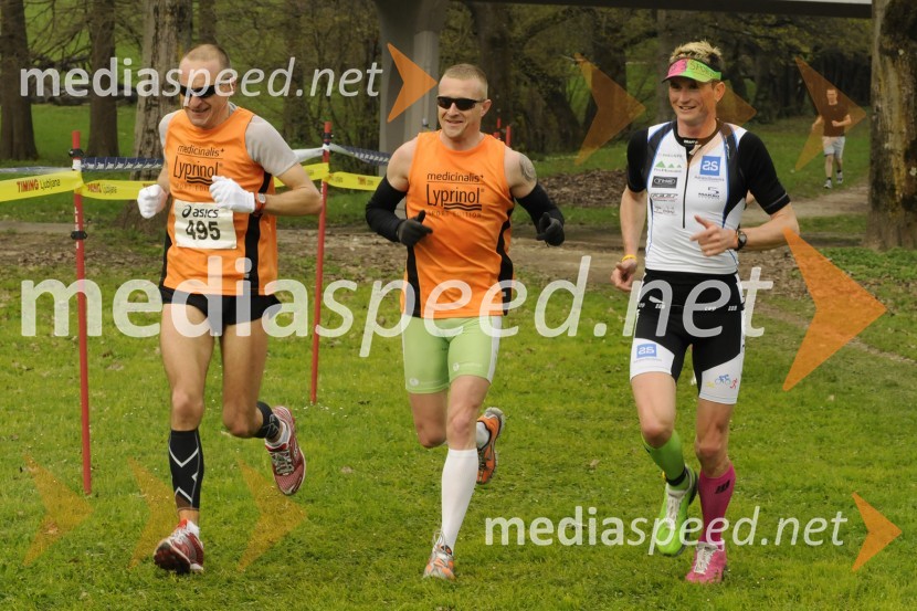 Zvonko Blatnik, drugouvrščeni na Formaratonu, Matej Markovič, zmagovalec Formaratona in ...Formaraton 2010, 2. dobrodelni tek
