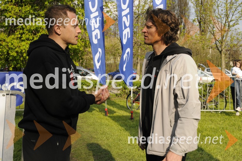 Jure Košir, nekdanji alpski smučar ter organizator dogodka in ...Formaraton 2010, 2. dobrodelni tek