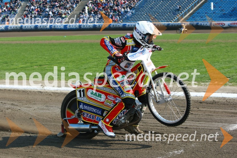 Magnus Zetterström (Švedska)Speedway, SGP 2010, VN Evrope, trening