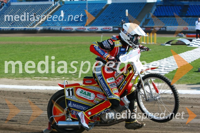 Magnus Zetterström (Švedska)Speedway, SGP 2010, VN Evrope, trening