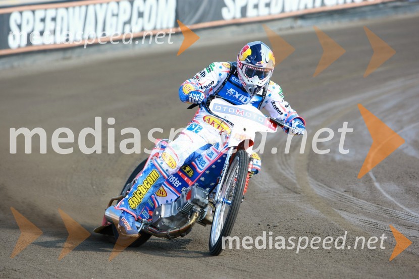 Jason Crump (Avstralija)Speedway, SGP 2010, VN Evrope, trening